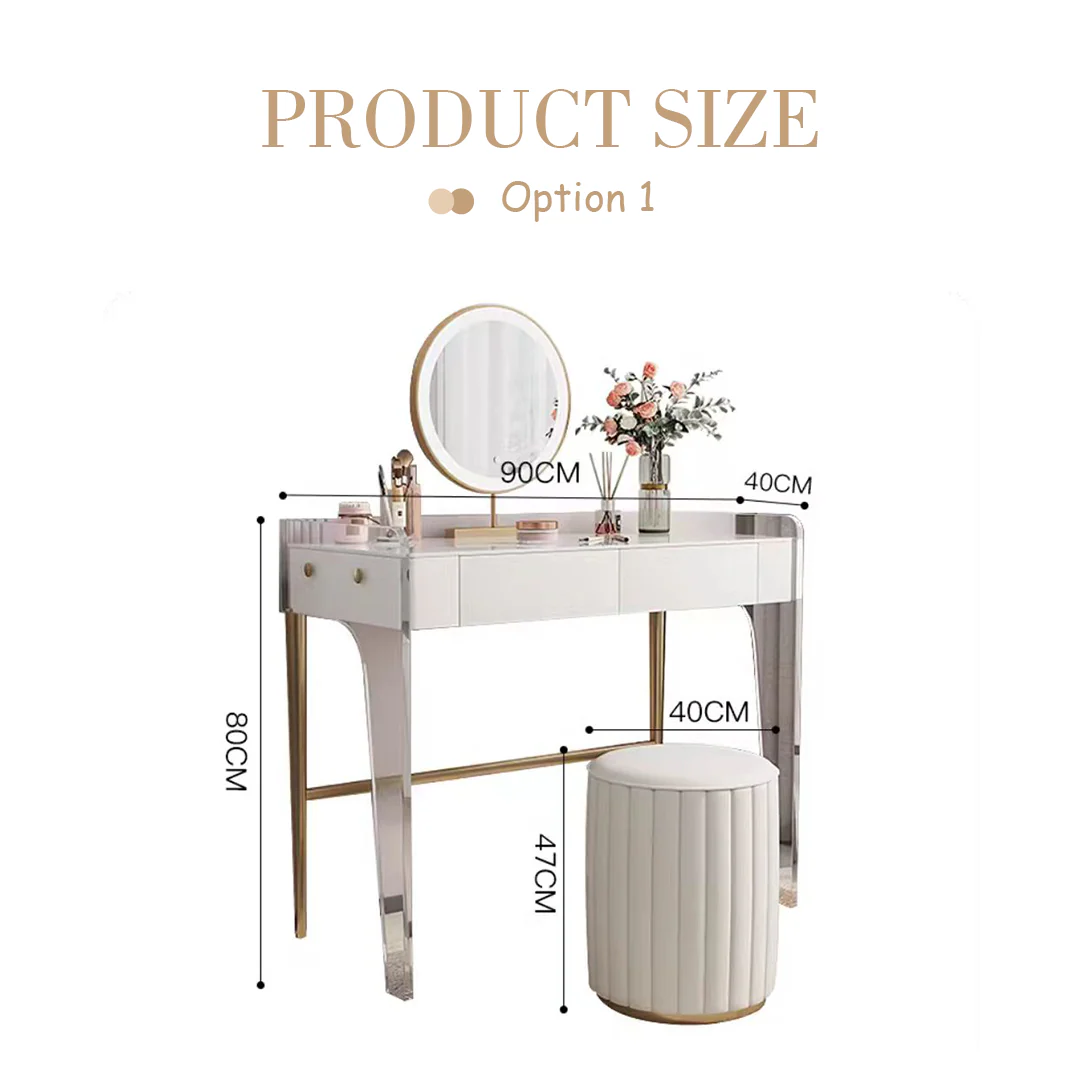 Elfriede Dressing Table, White - Image 6
