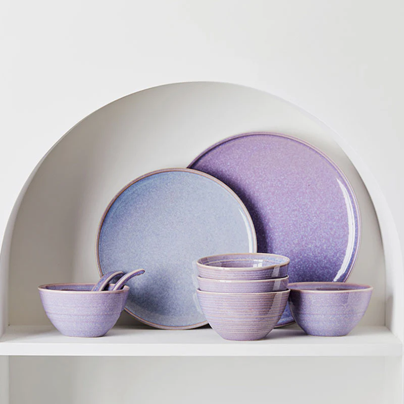 Eliana Dinner Set, Purple - Image 5