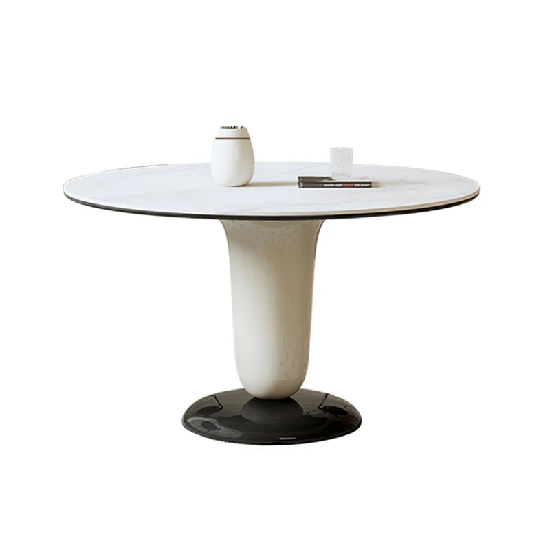 Elmer Round Dining Table, White Top - Image 6
