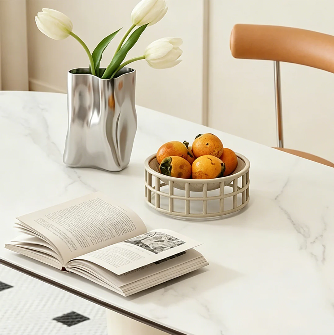 Elmer Dining Table, White Top, Oval - Image 3