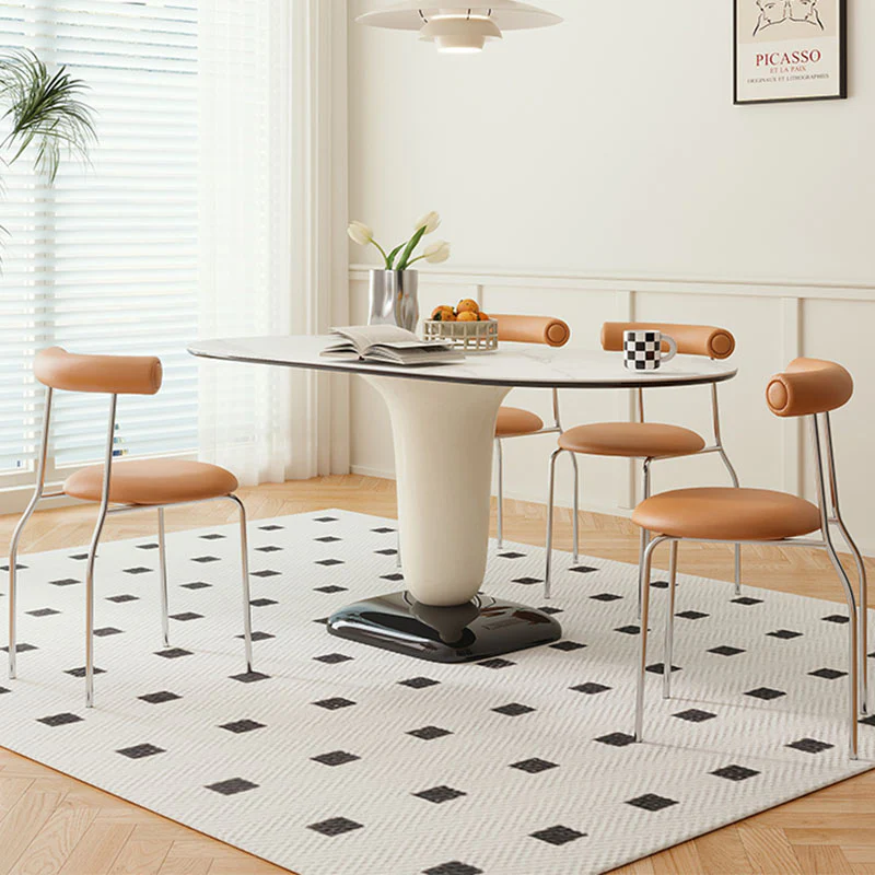 Elmer Dining Table, White Top, Oval - Image 6