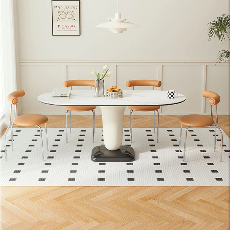 Elmer Dining Table, White Top, Oval - Image 7