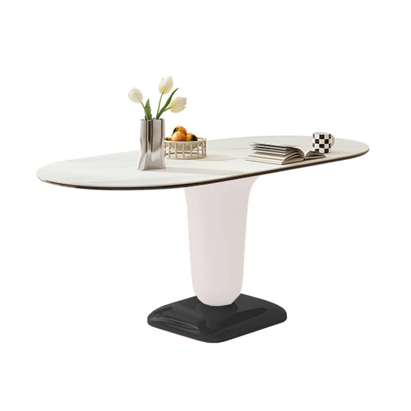 Elmer Dining Table, White Top, Oval - Image 9