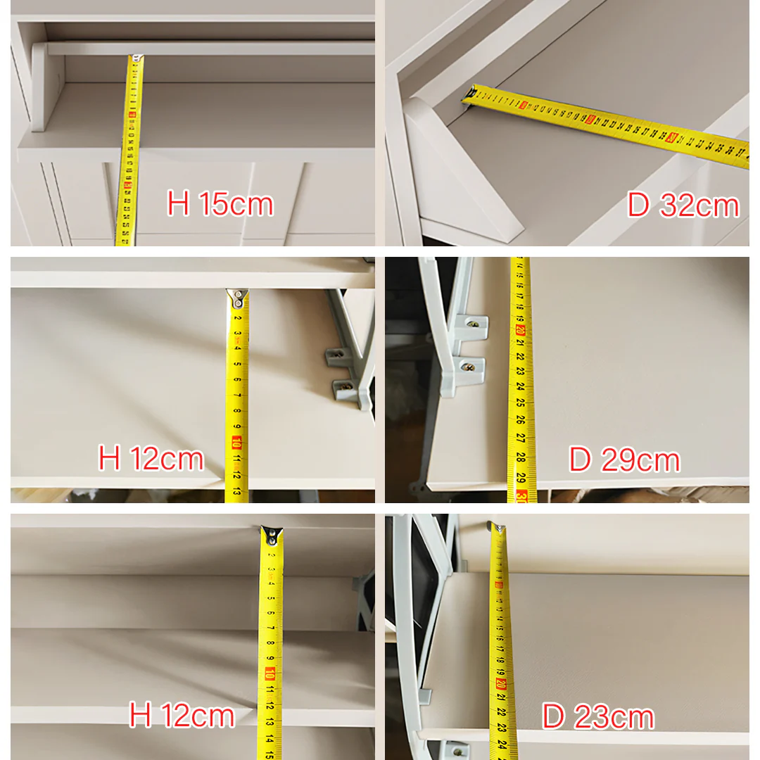 Emilio Slimline Shoe Storage For Hallway, Cream - Image 6