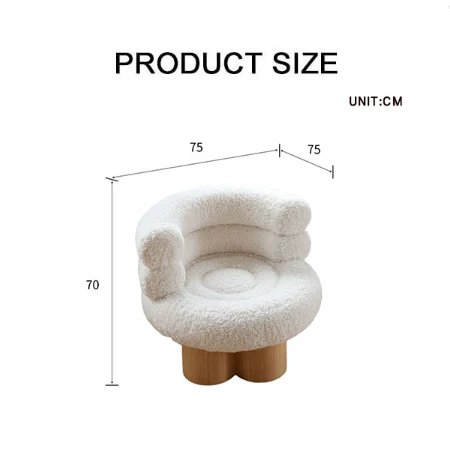 Enid Armchair, White Armchair - Image 6