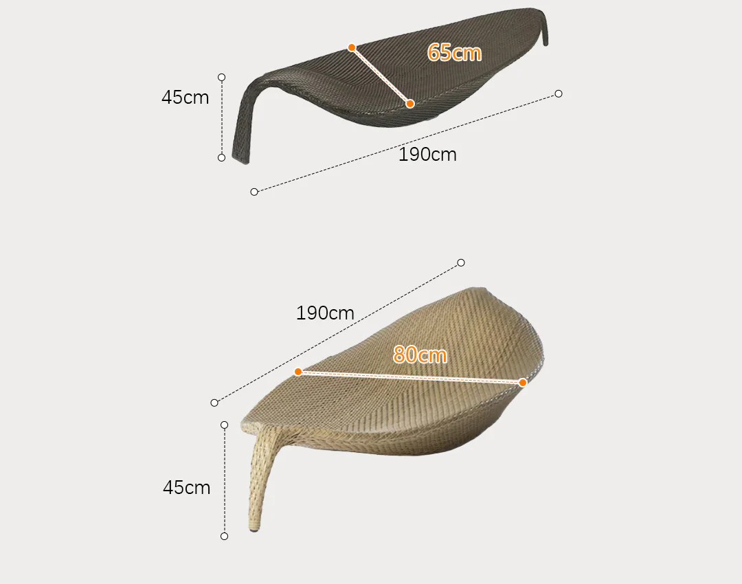 Escobar Garden Outdoor Sun Lounger, Rattan - Image 10