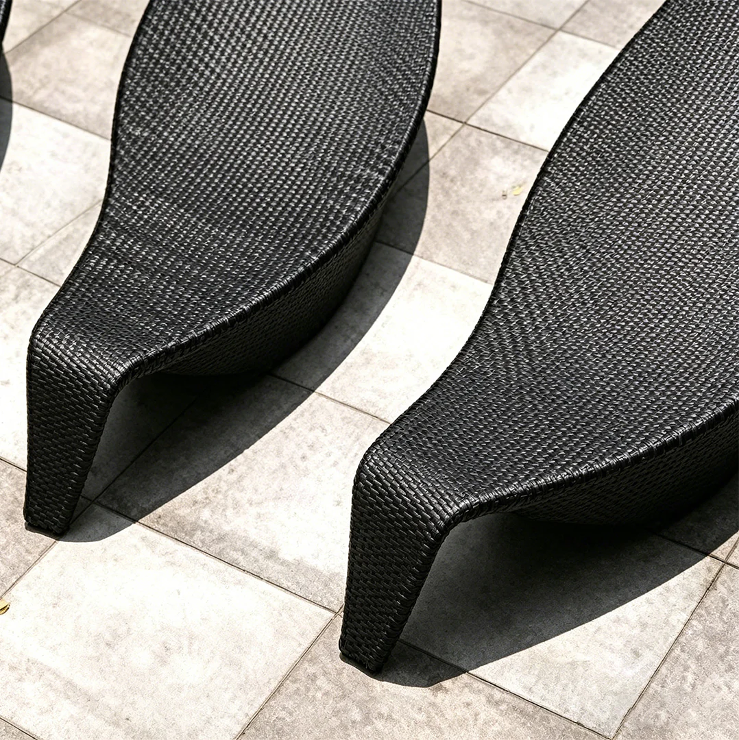 Escobar Garden Outdoor Sun Lounger, Rattan - Image 8