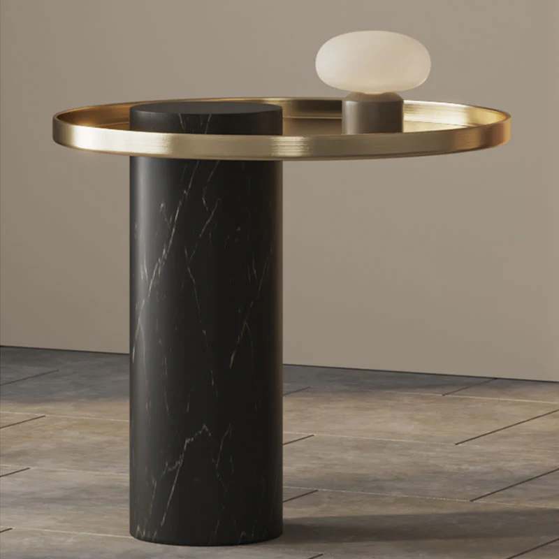 Eugene Side Table, Marble & Stainless Steel - Image 5