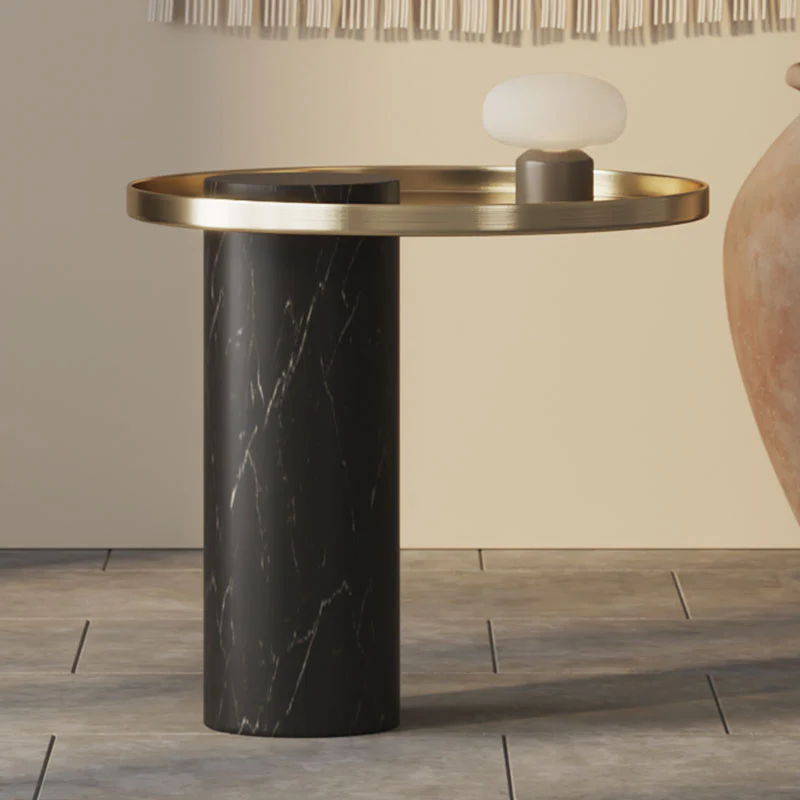 Eugene Side Table, Marble & Stainless Steel - Image 6