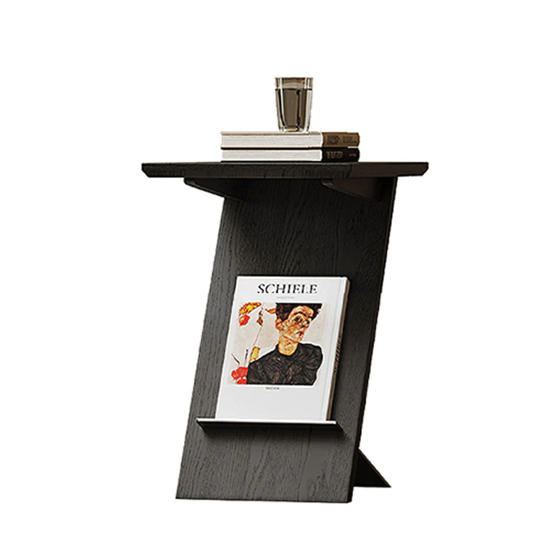 Eunice Side Table With Magazine Rack, Solid Wood - Image 3