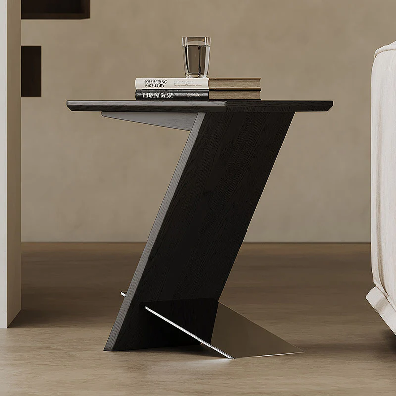 Eunice Side Table With Magazine Rack, Solid Wood - Image 4