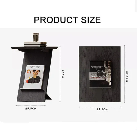 Eunice Side Table With Magazine Rack, Solid Wood - Image 7
