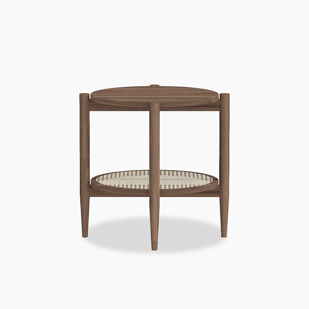Fadli Round Side Table, Rattan - Image 3
