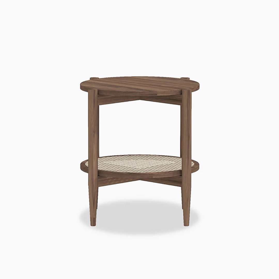 Fadli Round Side Table, Rattan - Image 5