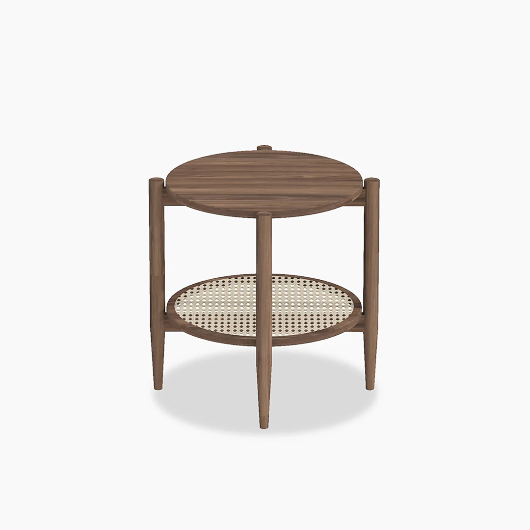 Fadli Round Side Table, Rattan - Image 6