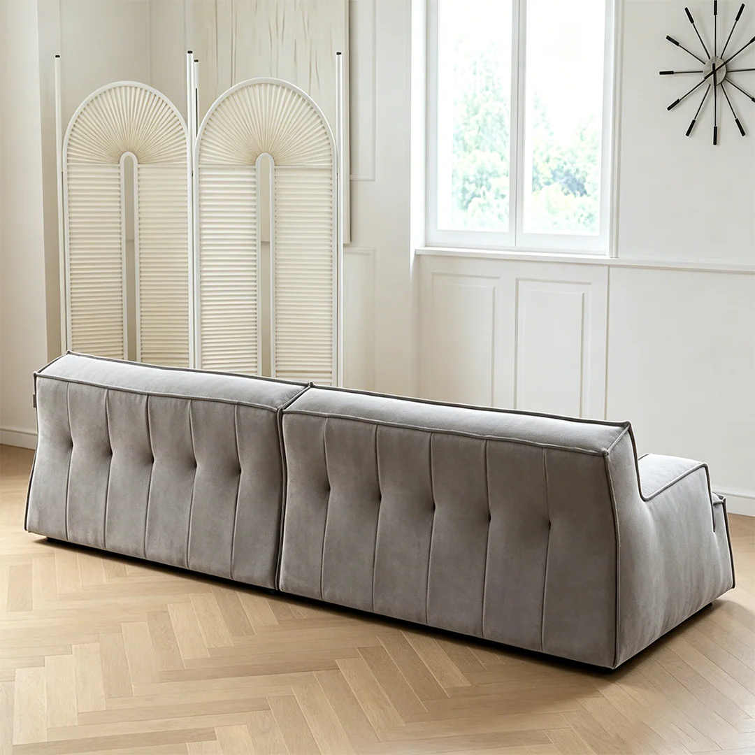 Fanny Two Seater, Three Seater, Four Seater Sofa, Suede, Grey - Image 7