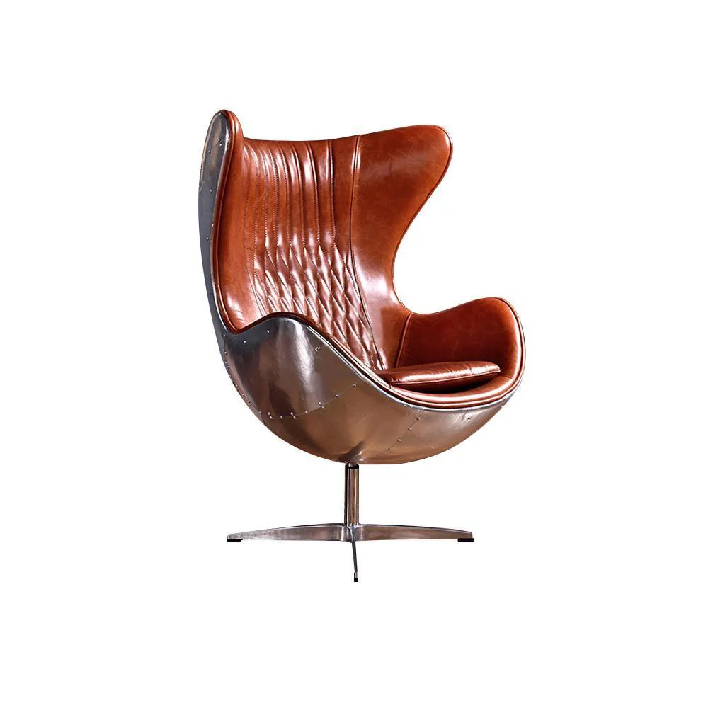 Fawkes Aviator Office Chair, Aluminium Shell - Image 4