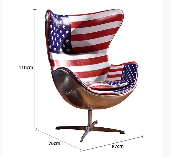 Fawkes Aviator Office Chair, Aluminium Shell - Image 7