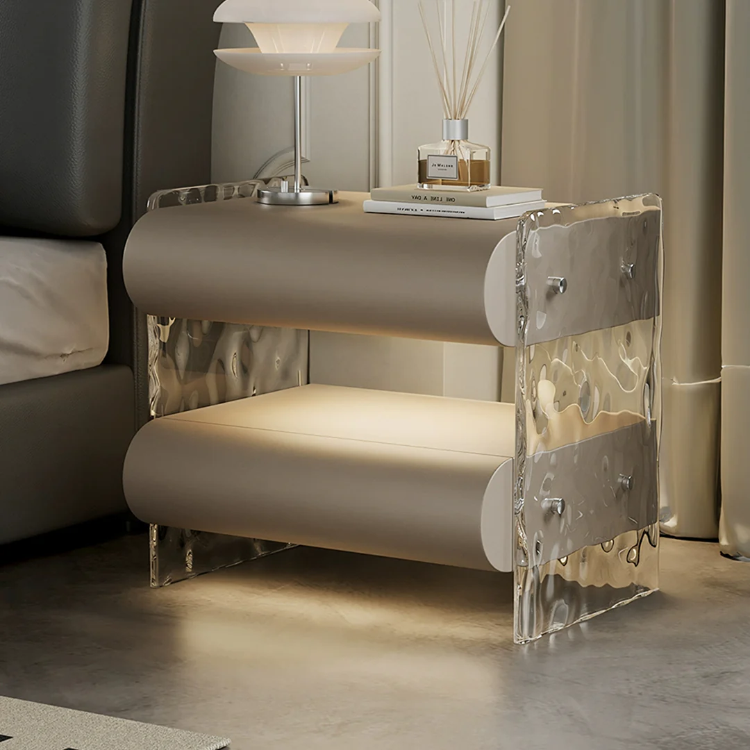Figueroa Bedside Table With Storage & Light Strip - Image 10