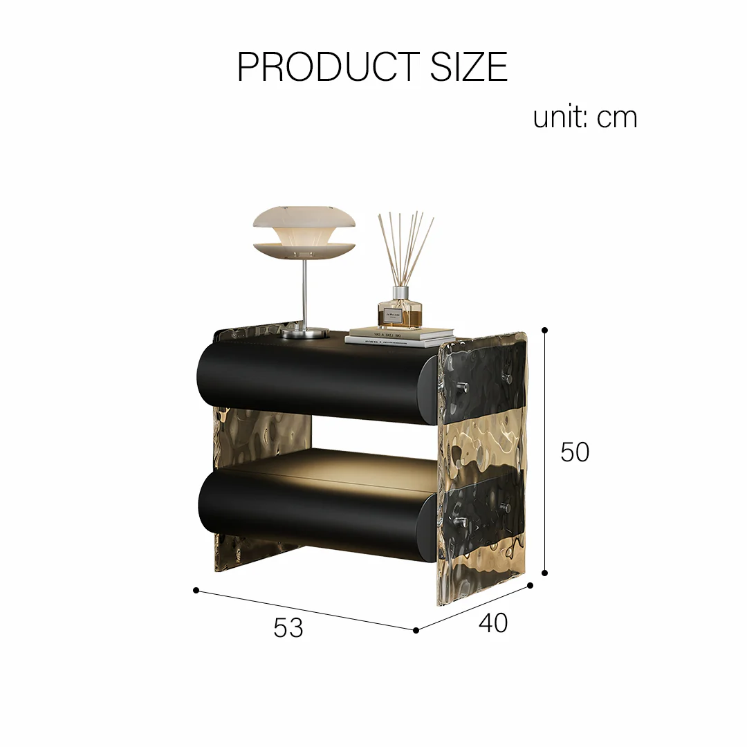 Figueroa Bedside Table With Storage & Light Strip - Image 11