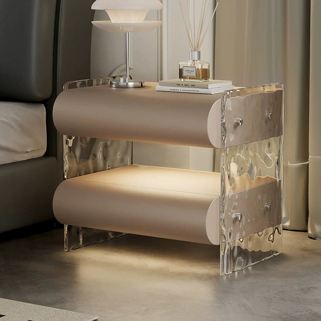 Figueroa Bedside Table With Storage & Light Strip - Image 8