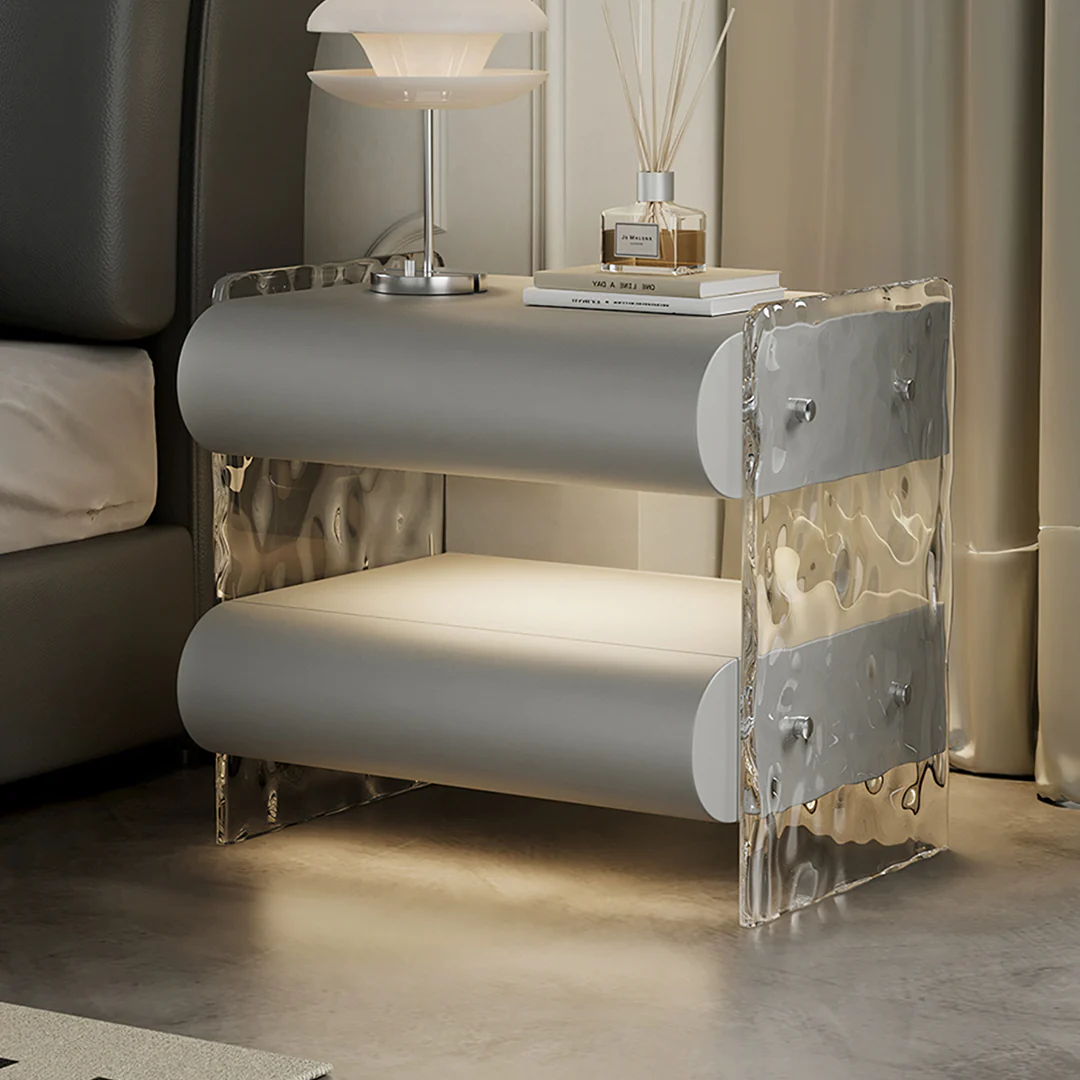 Figueroa Bedside Table With Storage & Light Strip - Image 9