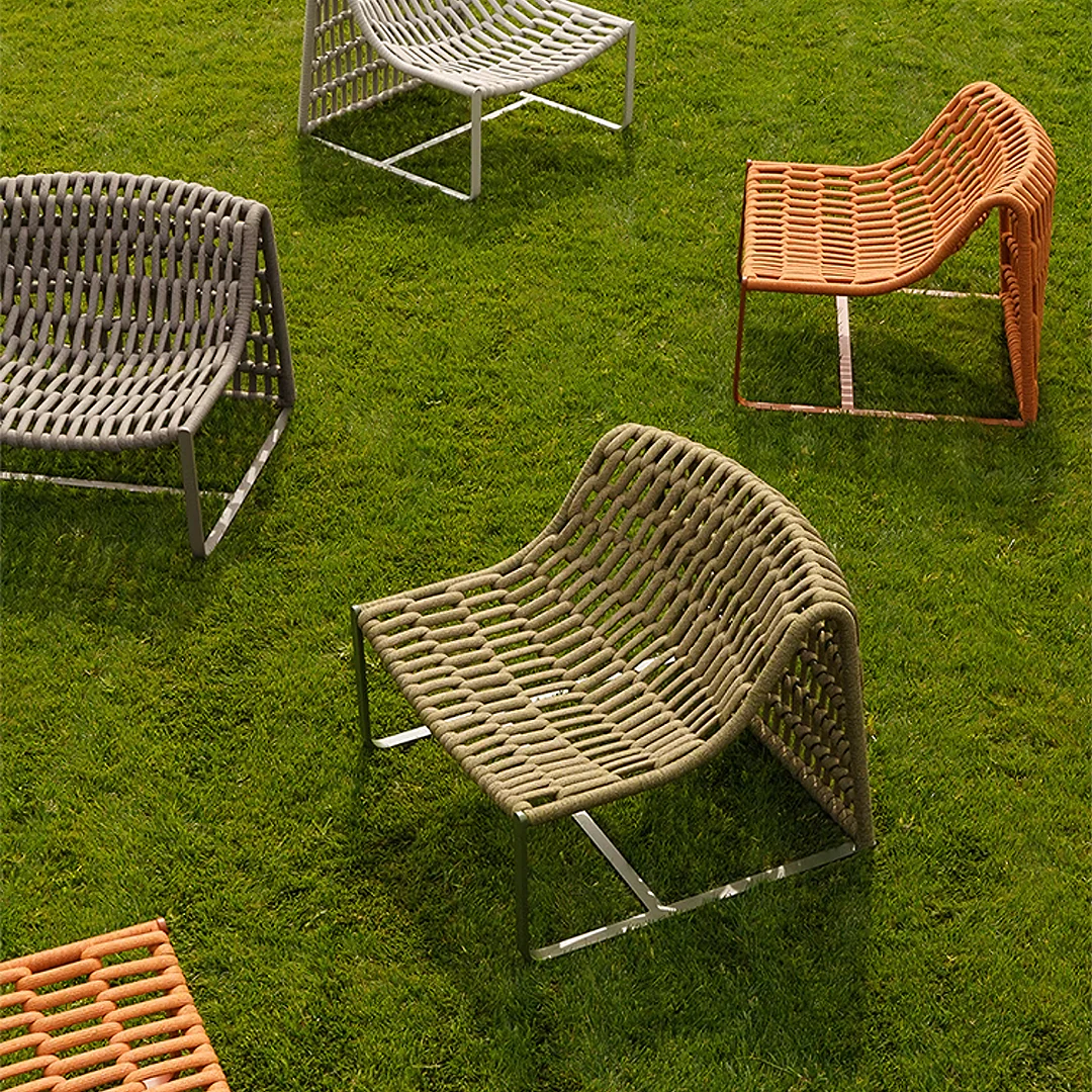 Figueroa Outdoor Lounge Chair With Footstool, Rattan - Image 8