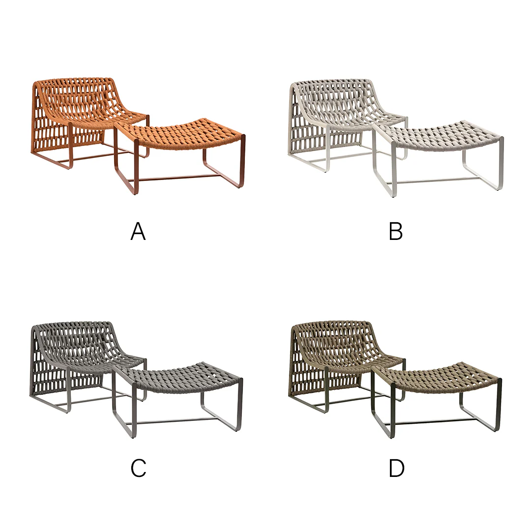 Figueroa Outdoor Lounge Chair With Footstool, Rattan - Image 9