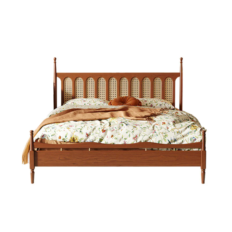 Flora King Size Bed, Cherry Wood - Image 5