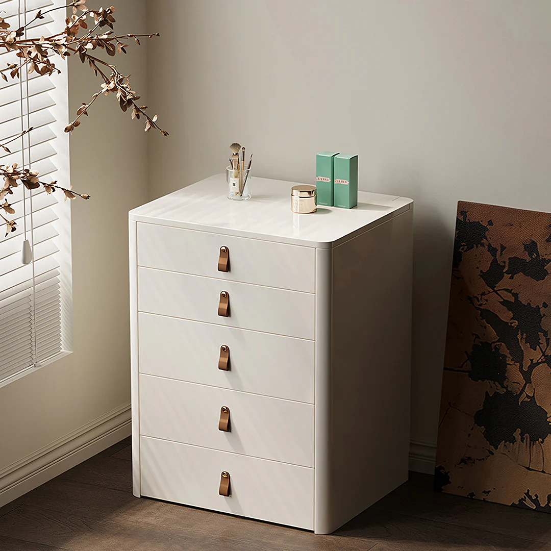 Flores Small Dressing Table With LED Mirror & Chair, Off White - Image 7