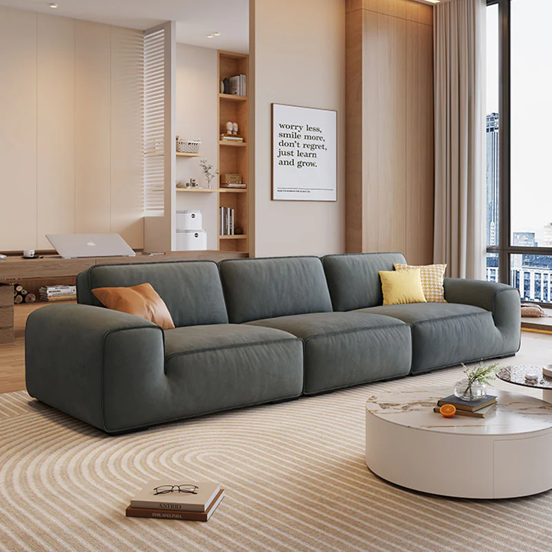 Freya Three Seater Corner Sofa, Suede - Image 4