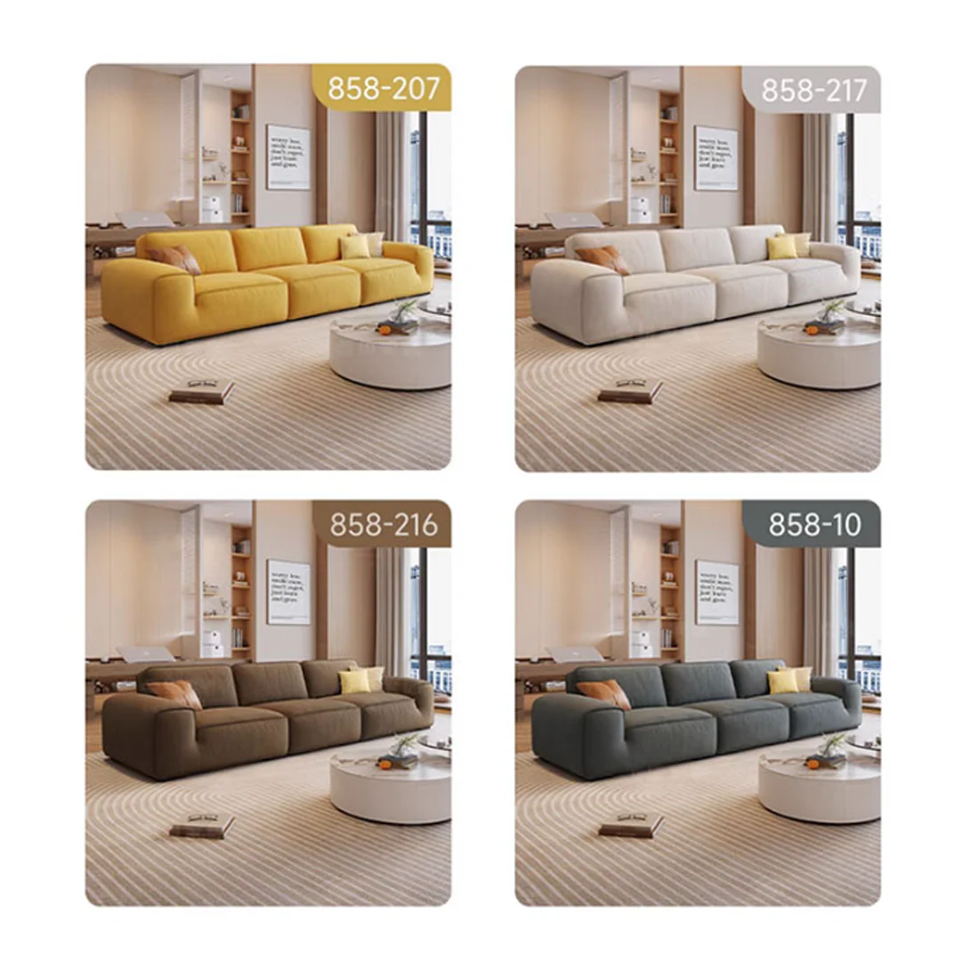 Freya Three Seater Corner Sofa, Suede - Image 9
