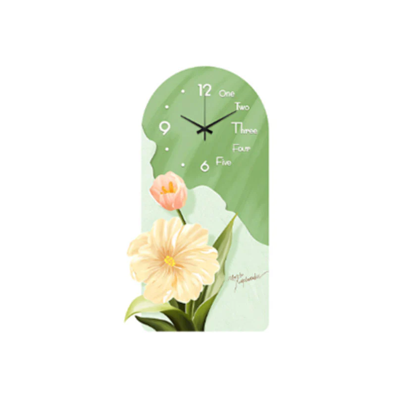 Garden Style Flower Luminous Clock - Image 3