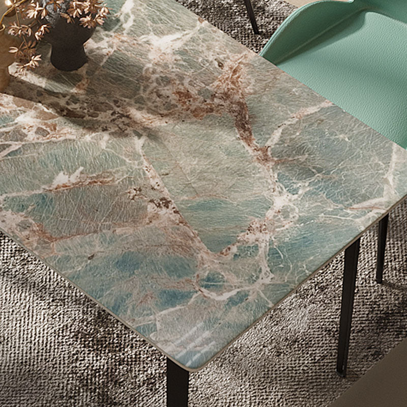 Gareth Dining Table, Marble & Carbon Steel - Image 3