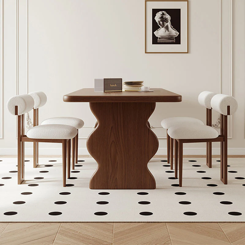 Gavin Dining Table, Walnut & Ash Wood - Image 3