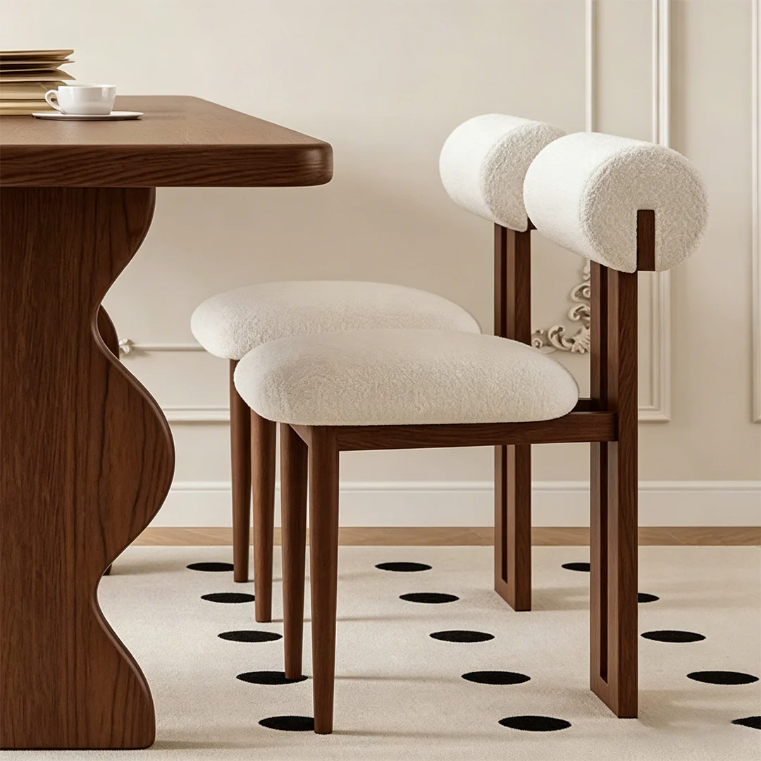 Gavin Dining Table, Walnut & Ash Wood - Image 8