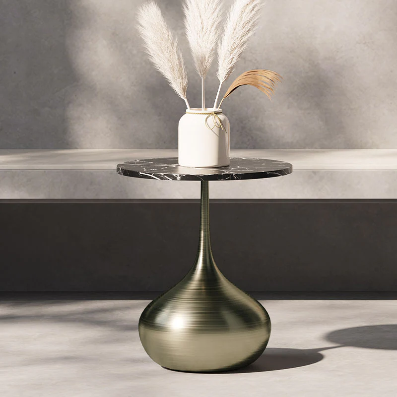 Geoff Side Table, Marble Effect - Image 3