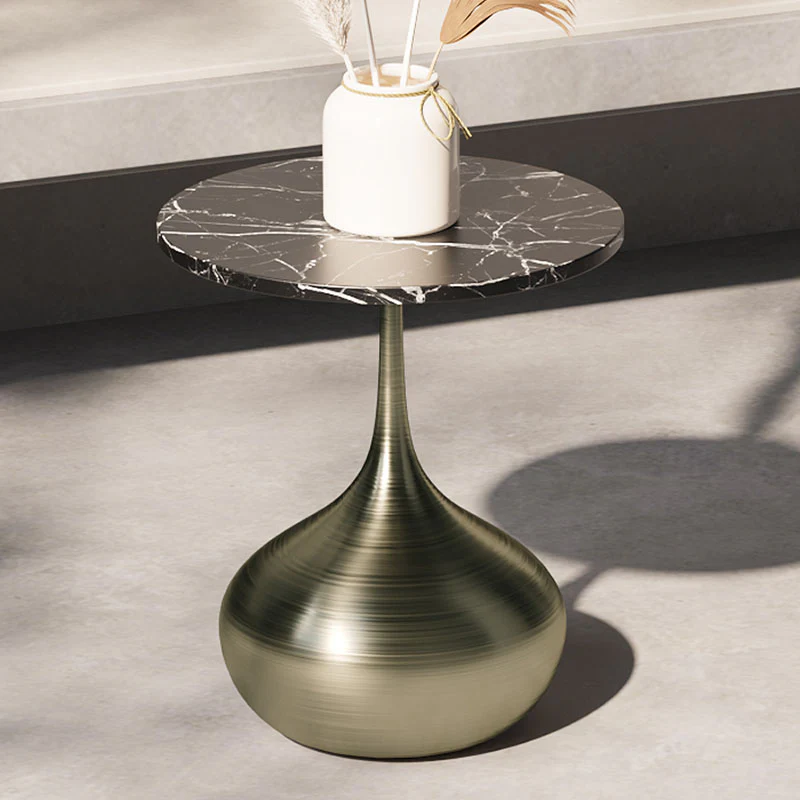 Geoff Side Table, Marble Effect - Image 5