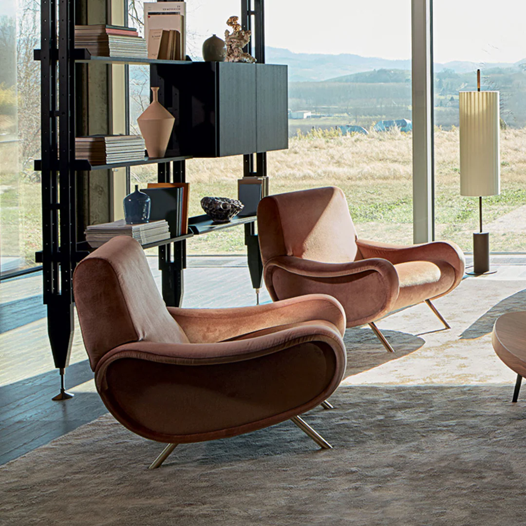 Georgios Lounge Chairs/ Armchair, Linen - Image 6