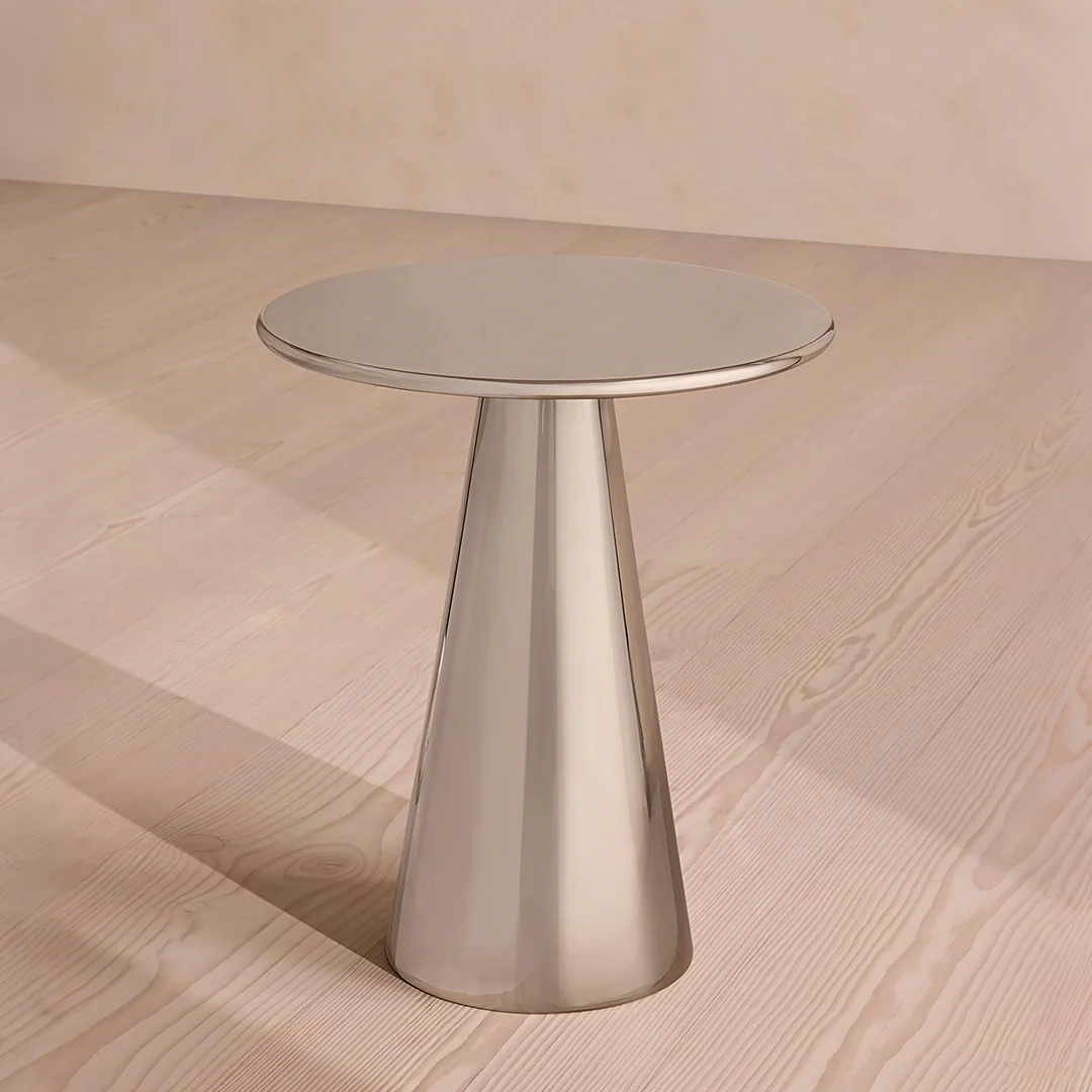 Ghosh Side Table, Stainless Steel - Image 3