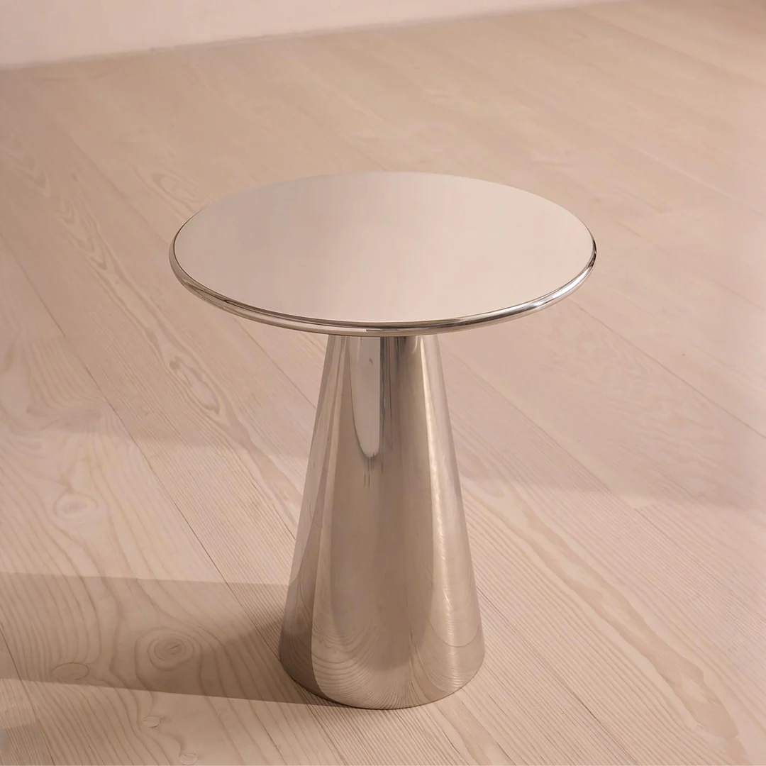 Ghosh Side Table, Stainless Steel - Image 4