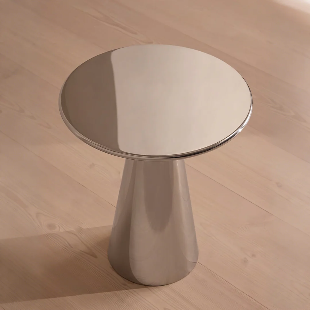 Ghosh Side Table, Stainless Steel - Image 5