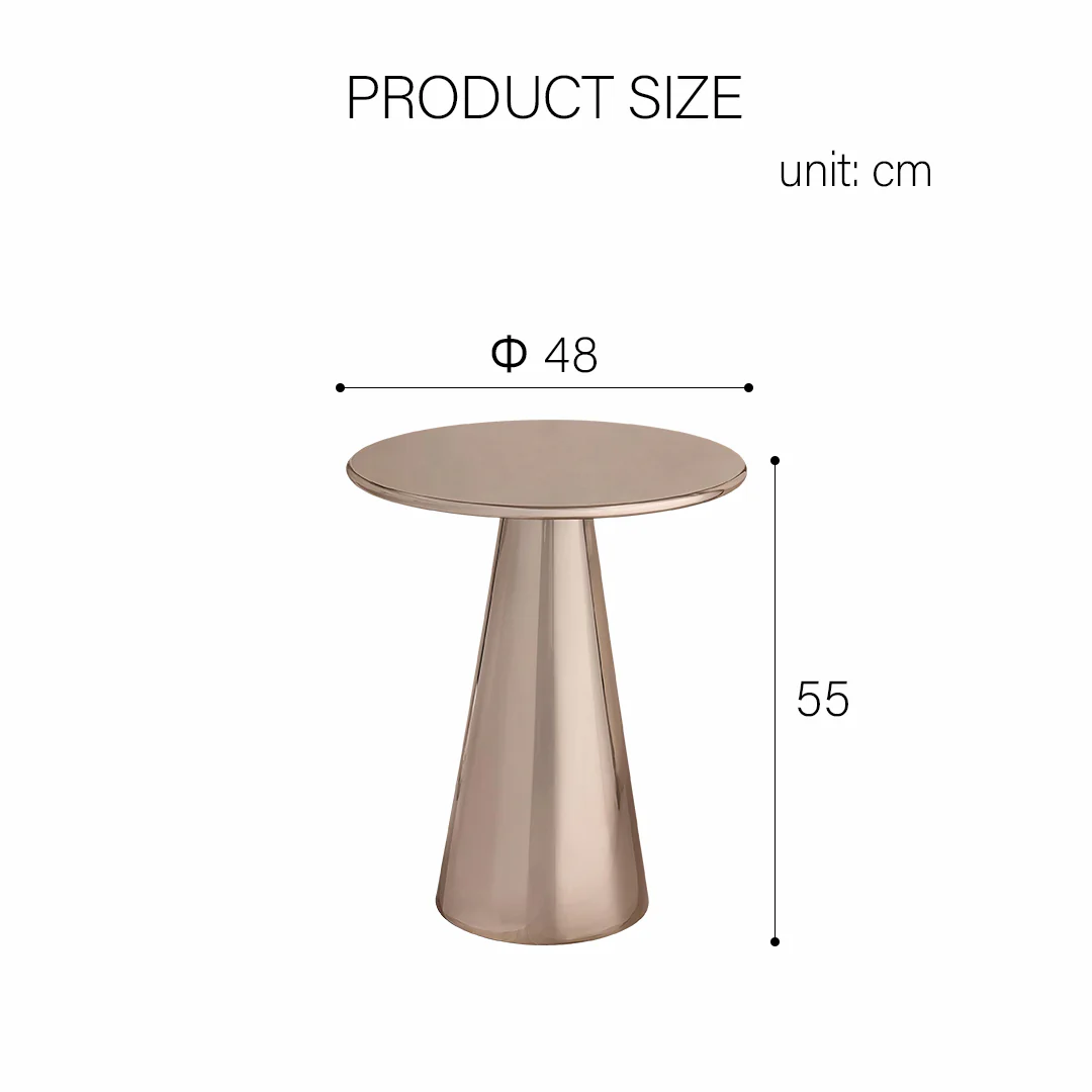 Ghosh Side Table, Stainless Steel - Image 7