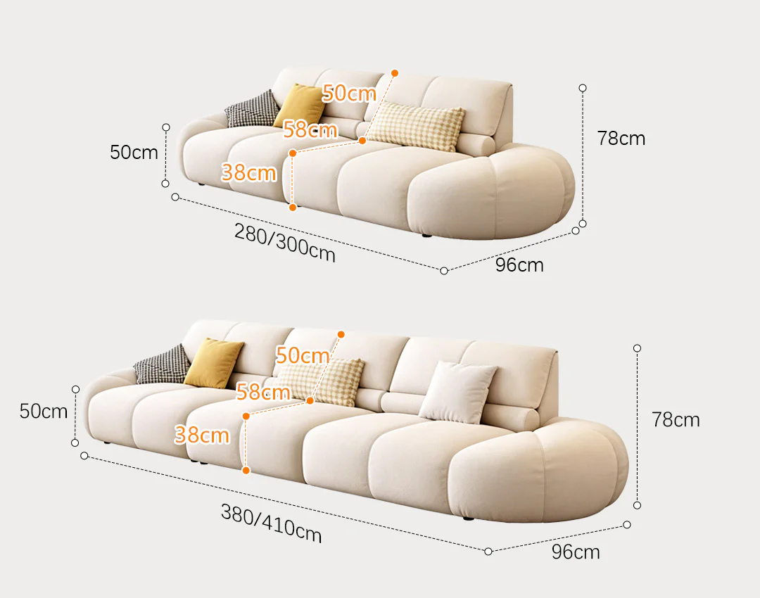 Gia Round Three Seater Sofa - Image 9
