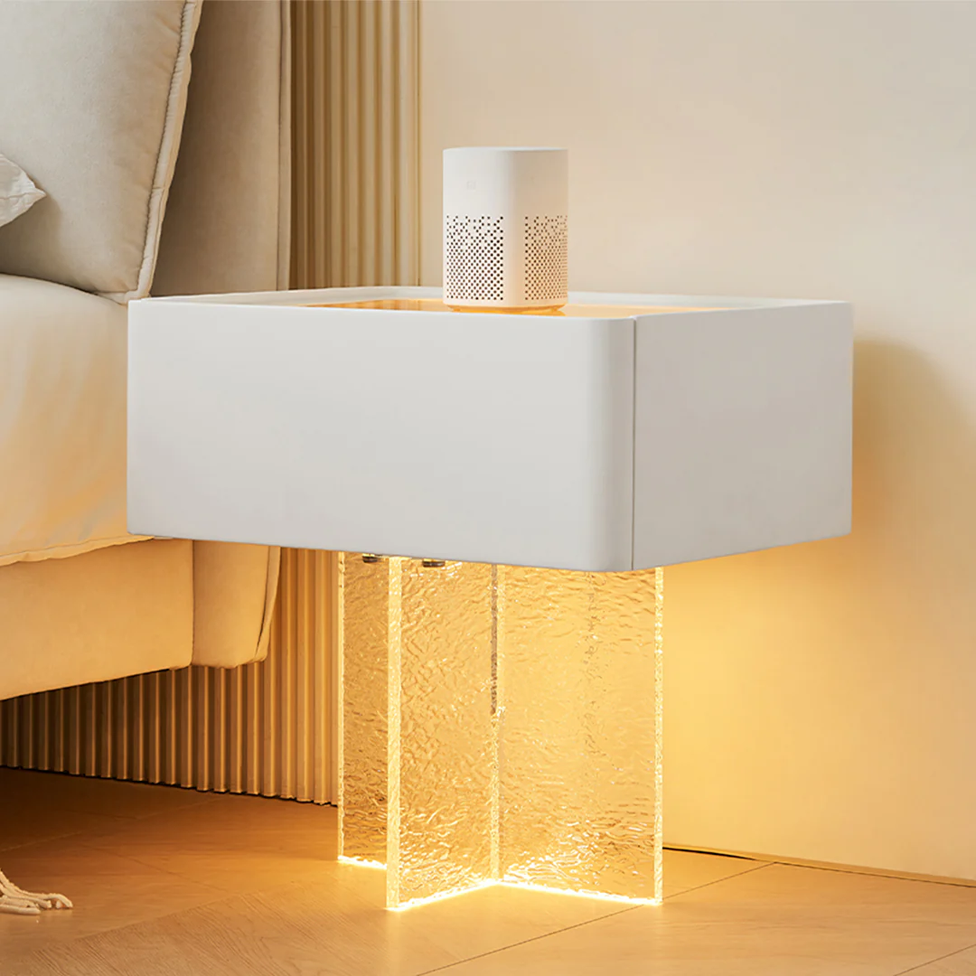 Gibbons Bedside Table With Storage & Light Strip - Image 4