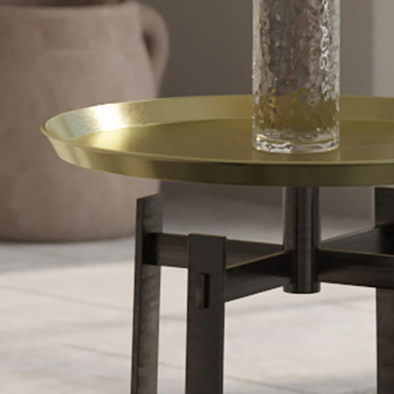 Giles Side Table, Copper Carbon & Metal Copper - Image 5