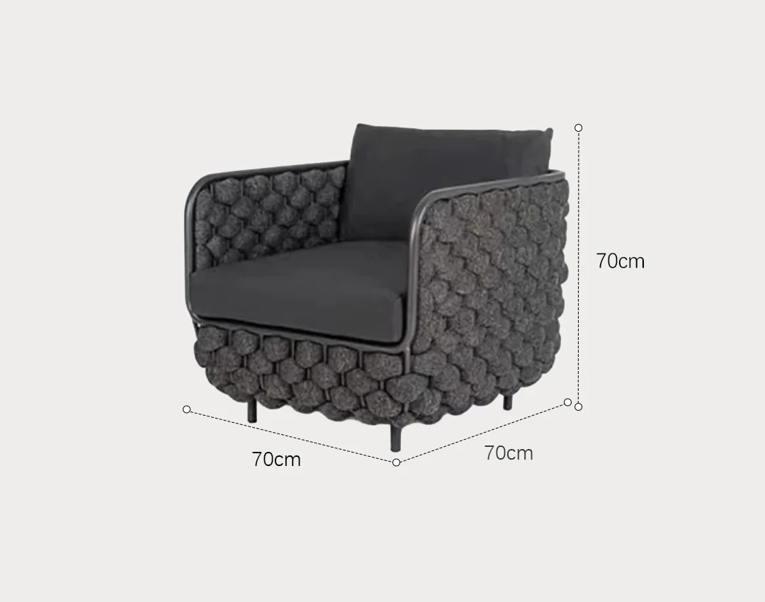 Ginny Rattan Outdoor Sofa Set, Outdoor Furniture - Image 7