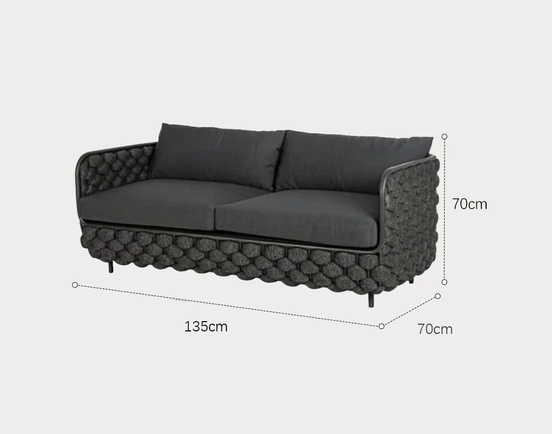 Ginny Rattan Outdoor Sofa Set, Outdoor Furniture - Image 8