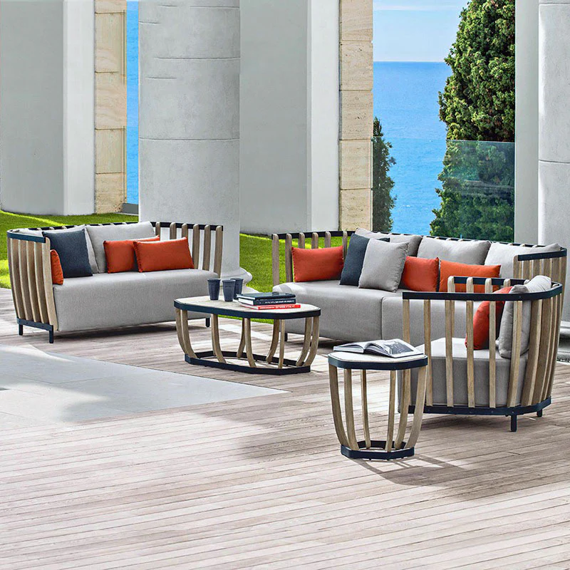 Gloria Outdoor Sofa Set, Outdoor Furniture, Teak Wood - Image 4