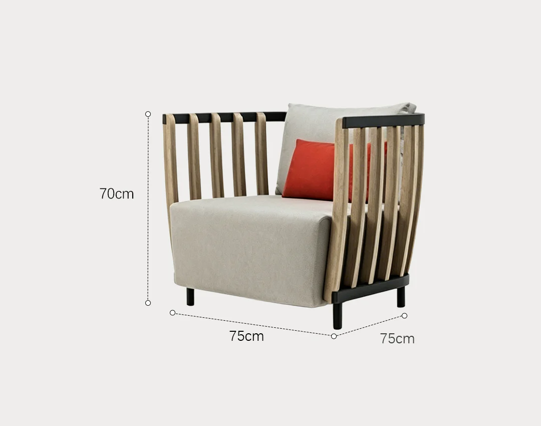 Gloria Outdoor Sofa Set, Outdoor Furniture, Teak Wood - Image 6